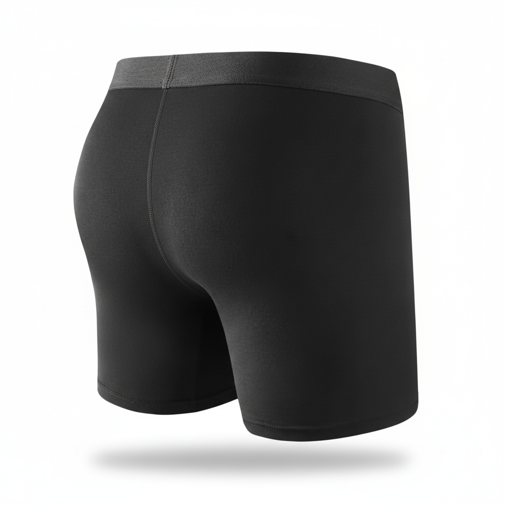 Bamboo Boxer Brief for Men (Single Pair) - Black